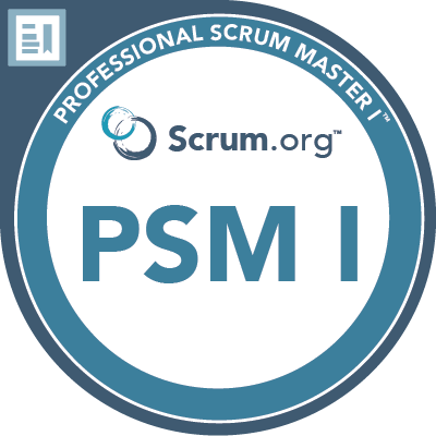 Professional Scrum Master I (Scrum.org) jelvény